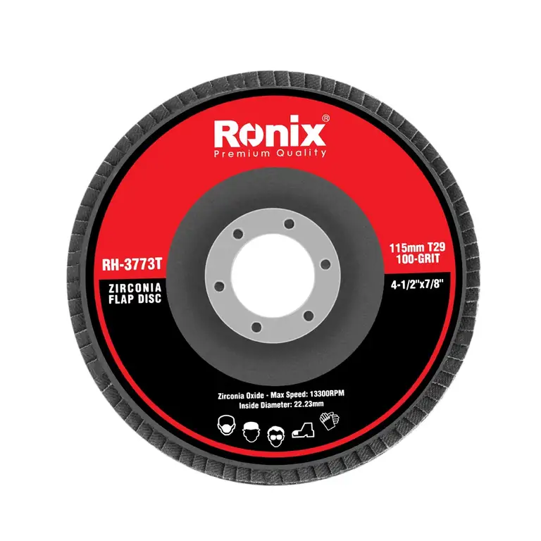 سنباده فلاپ زیرکونیم مینی 115 میلی متری 100 مدل T29 مدل : RH-3773T