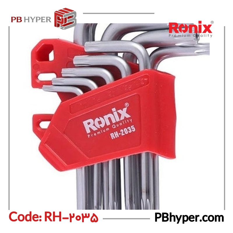 آچار ستاره ای رونیکس مدل RH-2035 مجموعه 9 عددی
