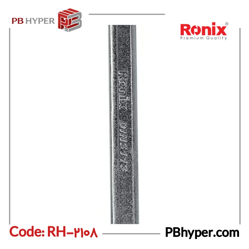آچار یک سر تخت یک سر رینگی رونیکس مدل RH-2108 سایز ۸ میلی متر