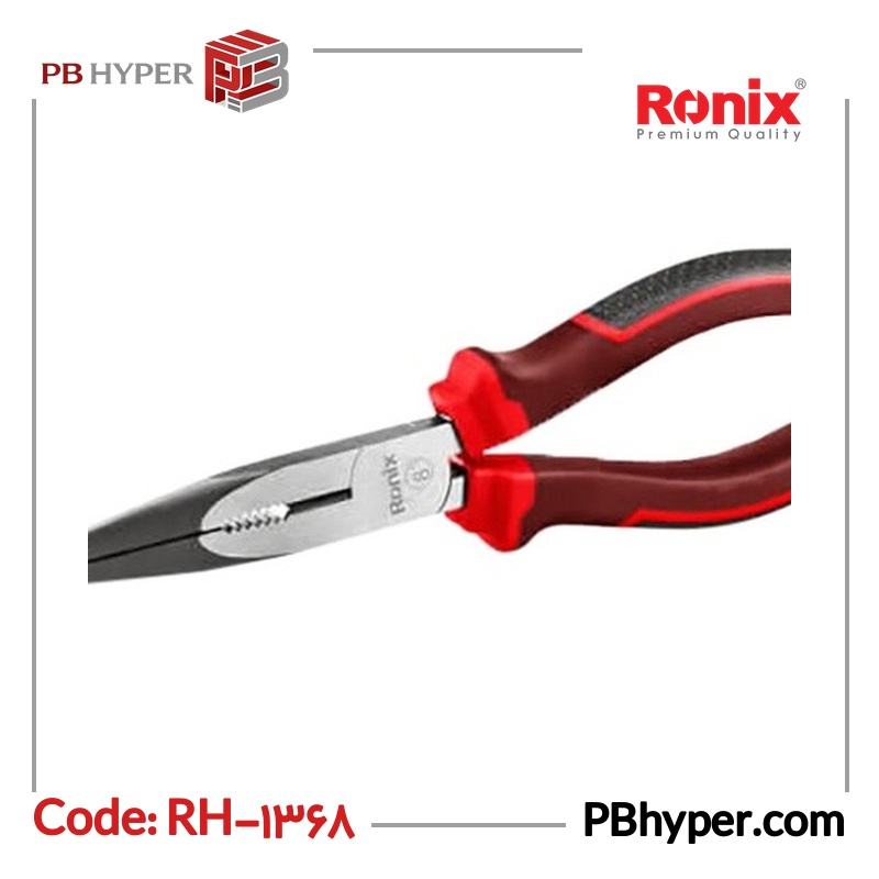 انبر دم باریک رونیکس مدل مکسی کد RH-1368 سایز 8 اینچ