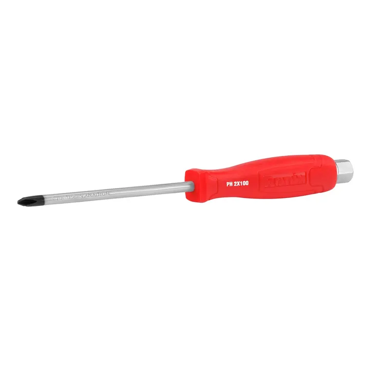 مدل : RH-2931  (3.6)  پیچ گوشتی تکی ضربه خور دسته پلاستیکی 100*6 چهارسو